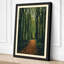 Path Through the Forest Scandinavian 1 Piece Wrapped Canvas Wall Art-173955825-173955826