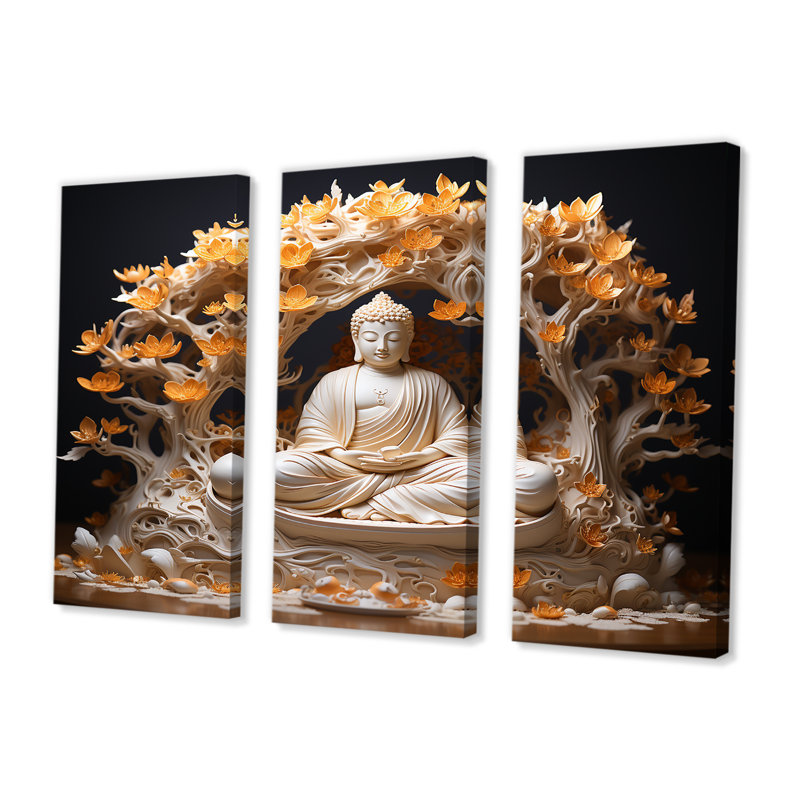 Ensemble de salon Tohei - Bouddhisme, Toile tendue, H 32 po x l 48 po x P 1 po