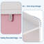 Bibliothèque de rangement pour jouets pour enfants - 5 casiers ouverts, 2 tiroirs mobiles, roues cachées, armoire de plancher multifonctionnelle pour salle de jeux, chambre à coucher, chambre de bébé - rose et blanc