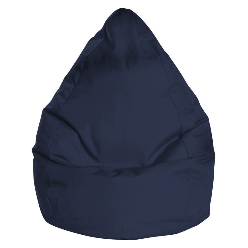 Brava Standard Bean Bag Chair & Lounger, Navy 100% Polyester