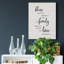 «Bless Family Love», reproduction sur toile tendue-1762143921