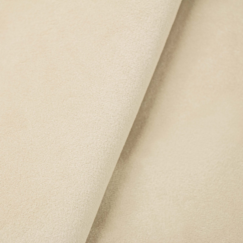 Hanson Upholstered Wingback Platform Bed, King, Classic Pearl Performance Velvet