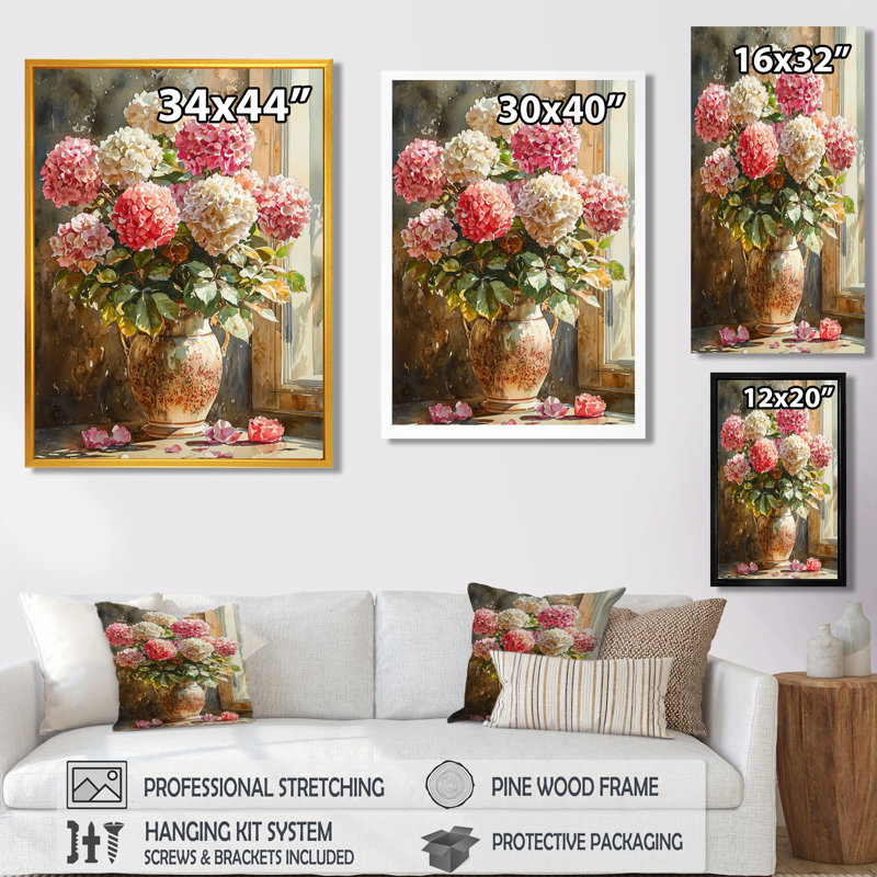 Cunningham - salon d'art mural floral, Toile tendue, Ne s’applique pas, H 20 po x l 12 po