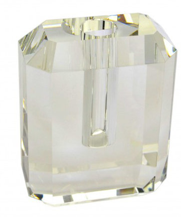 Faceted Glass Table Vase, Medium
