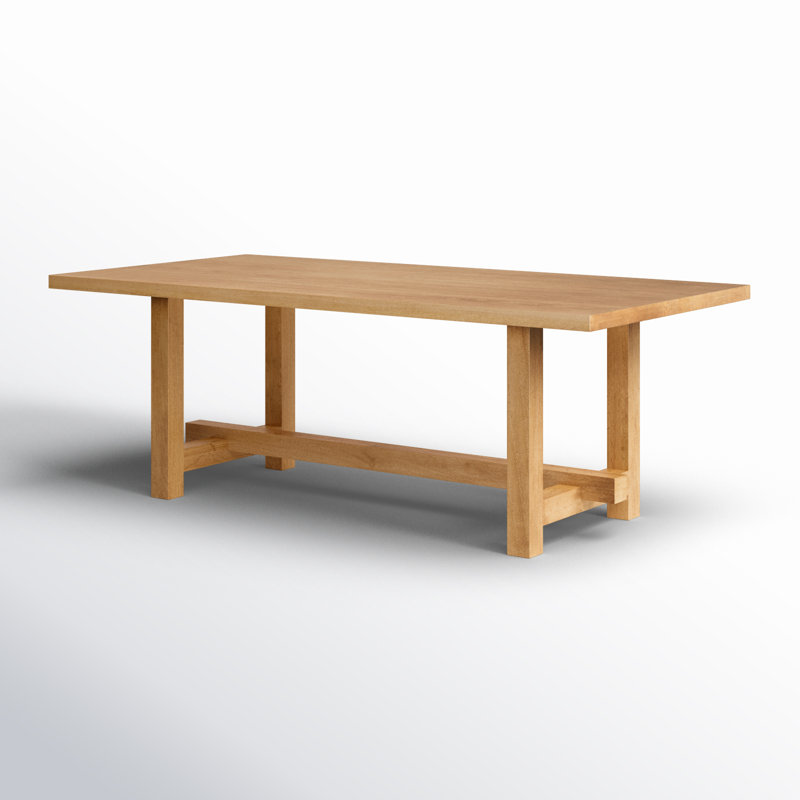 Suke Solid Wood Dining Table, Natural