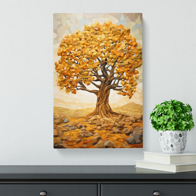 Oak Tree Cubism - No Frame Print