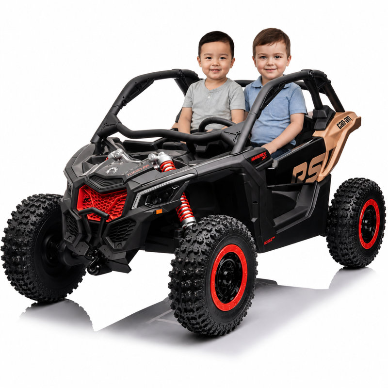 2X24V 7AH Can-Am Maverick RS Pro Edition 2 places 4X4 Ride-On UTV avec pneus gonflables remplis d'air