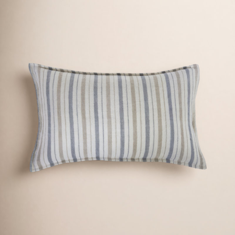 Naples Linen Pillow Cover & Insert, 14" x 24", Rectangular