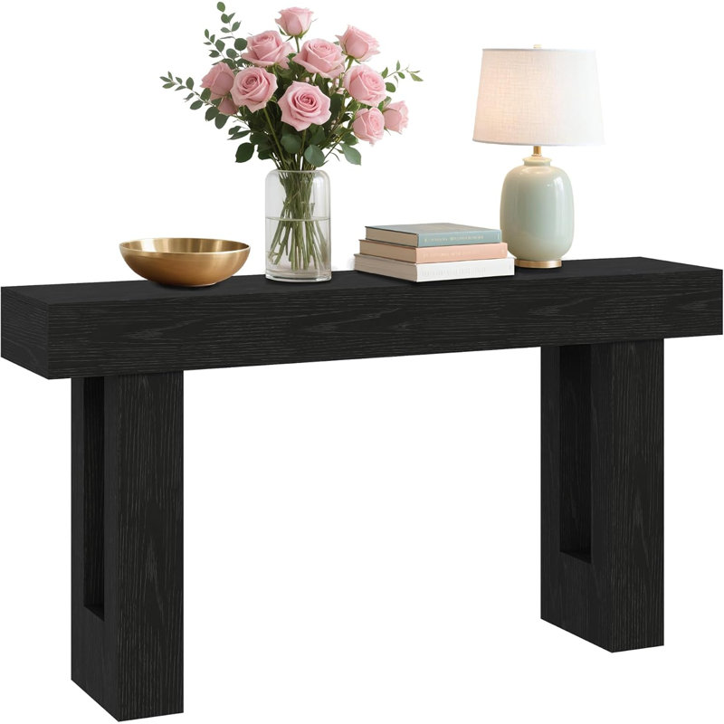 63 Inch Farmhouse Console Table, Entryway & Hallway Foyer Table with Storage