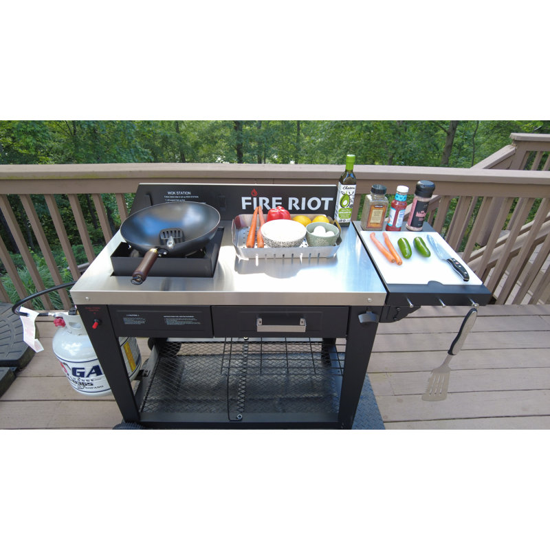 Outdoor Propane Wok Cooking Station