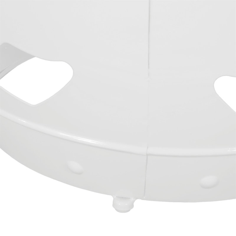 Table de bout en métal - Grand, White