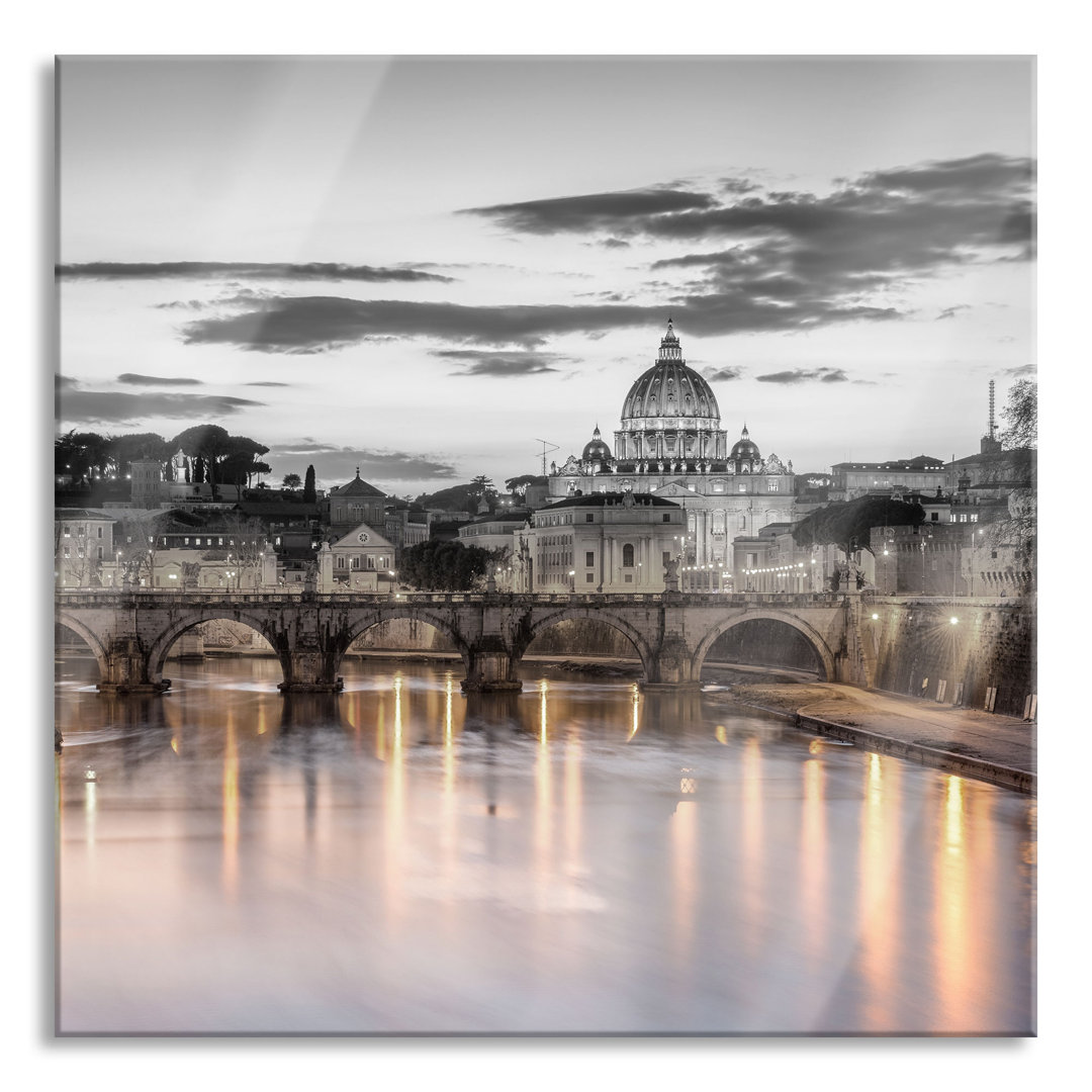 Ungerahmtes Foto auf Glas "Die Basilika St. Peter in Rom"