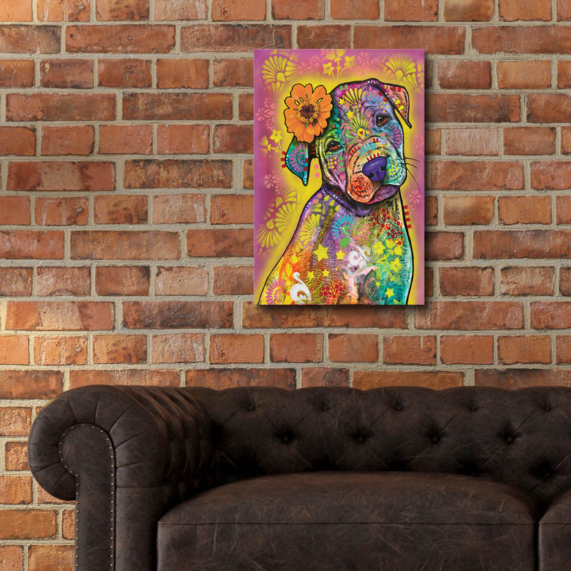 Art mural en verre épique «Sweet Little One» par Dean Russo, H 24 po x l 16 po