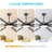 Industrial Ceiling Fan with Light and Remote, 8 Aluminum Blades Large Ceiling Fans, 3CCT, 6-Speed Reversible Noiseless DC Motor, Dark Grey-91132635-95994503