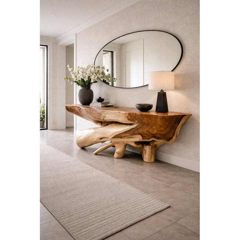 Live Edge Root Wood Console Table