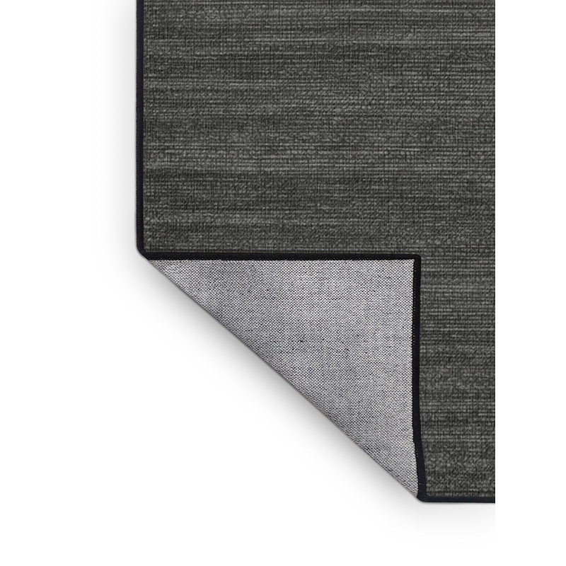 Machine Washable Solid Gray Area Rug, Rectangle 2' x 3'