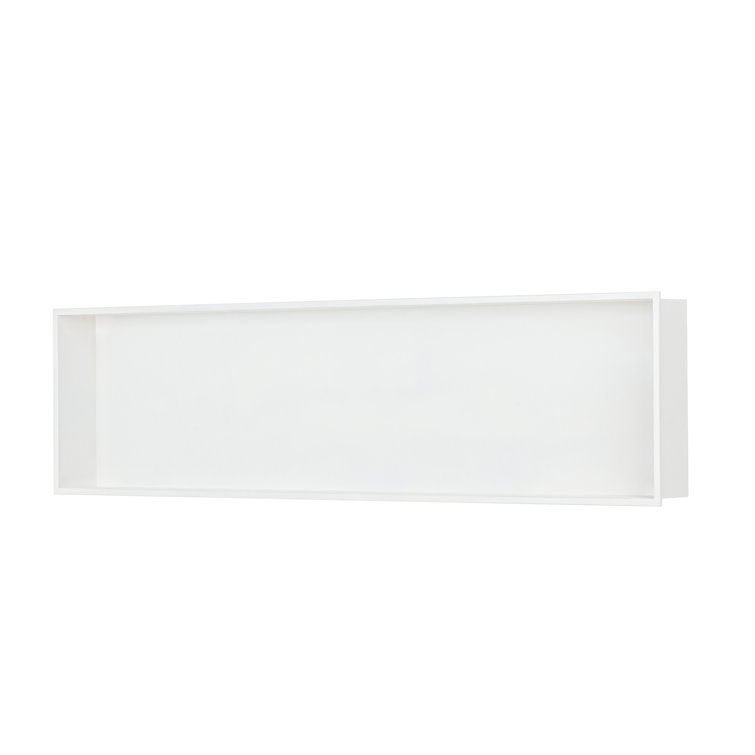 48"X13” Premium Stainless Steel White Cream Rectangular Recessed Shower Niche 18 Gauge