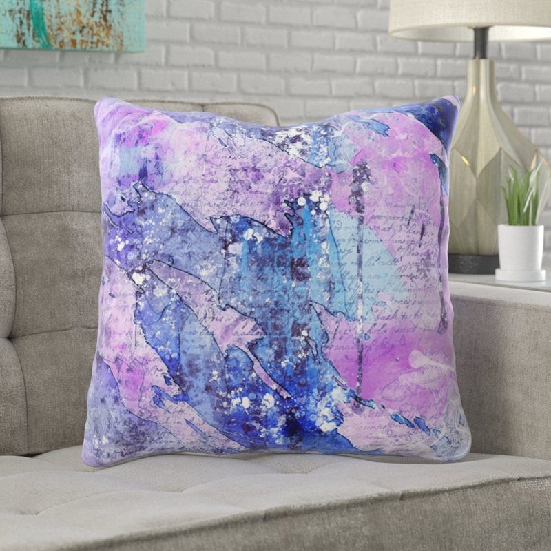 Coussin décoratif Blythdale, Microsuède, Intérieur