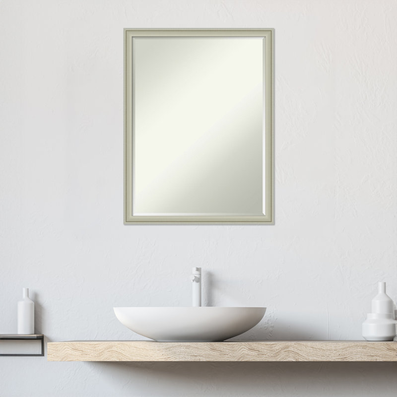 Miroir mural Merrile, 25,75 po x 19,75 po, Argent