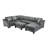 Modern Chenille Modular Sectional Sofa-1020728362
