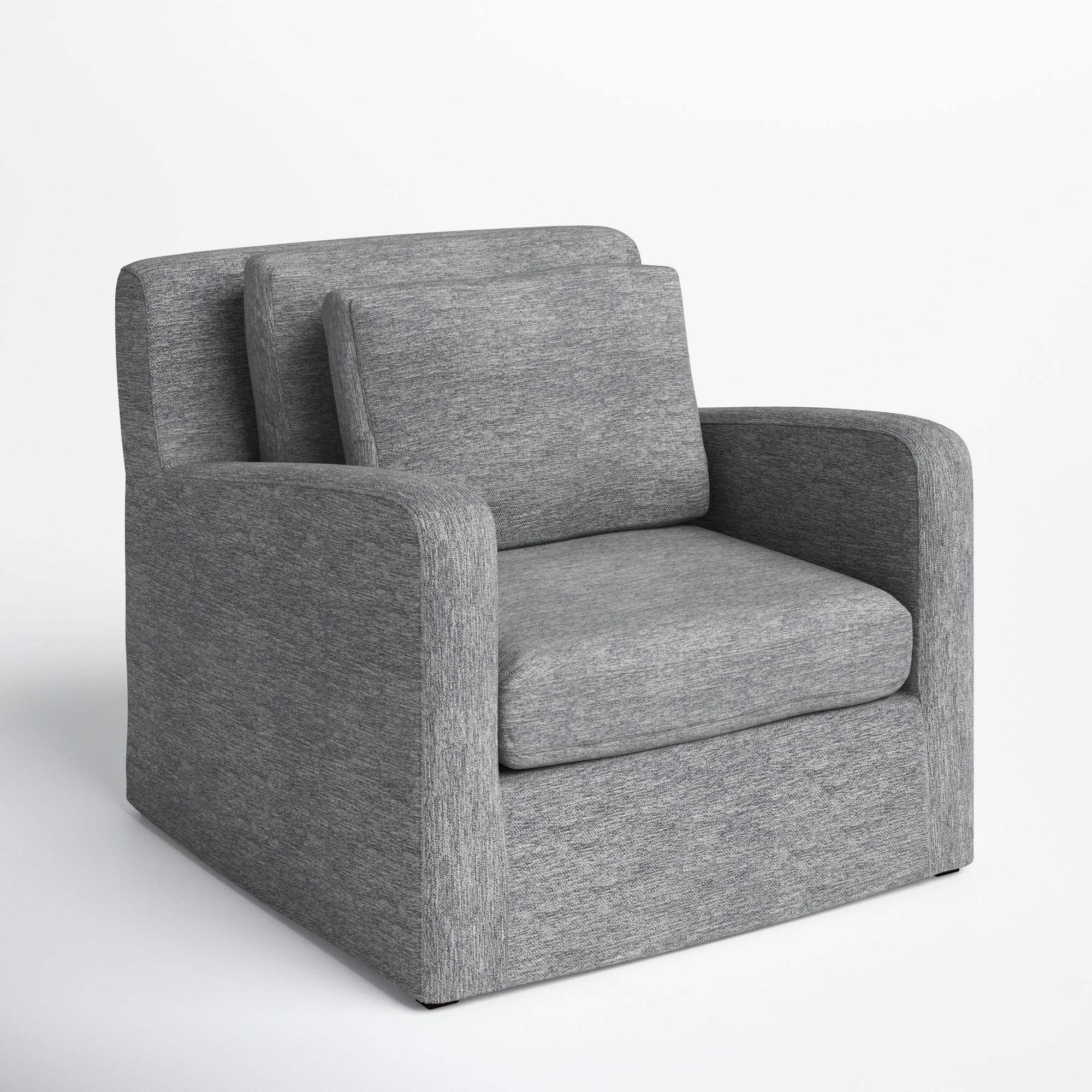Thelia Upholstered Club Chair, Castlerock Gray
