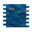 Carreau de mosaïque en verre à bord droit pour piscine 1 "x 3"-100003447