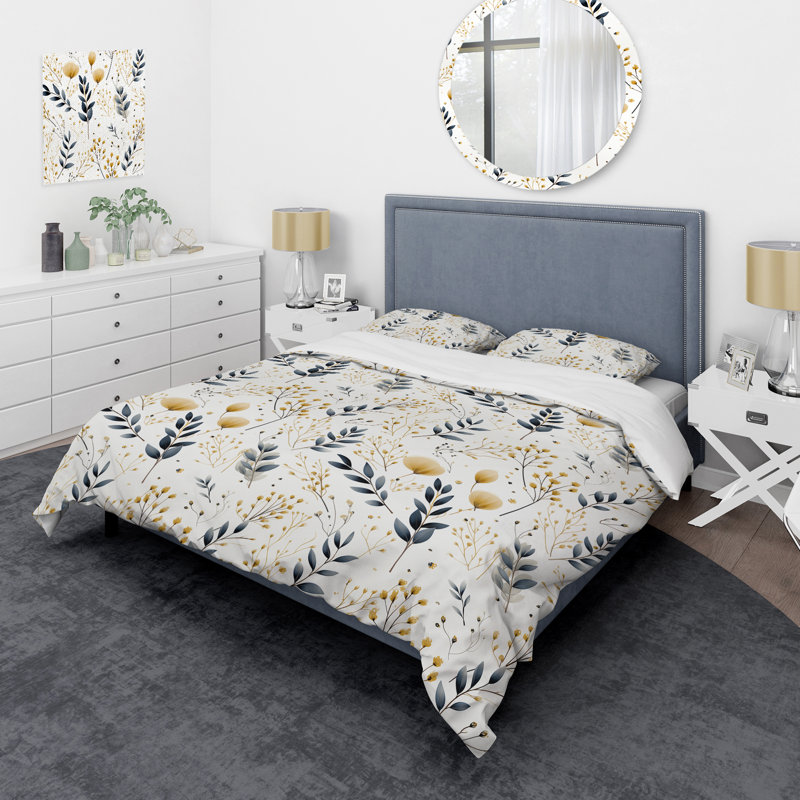 Ensemble de housse de couette Marylena, Housse de couette simple + 1 taie décorative stan