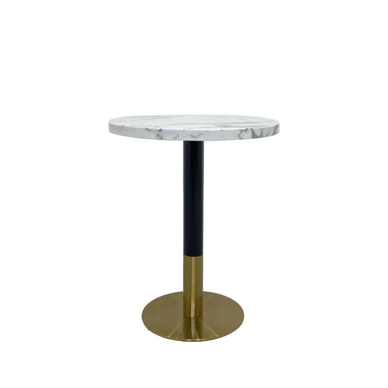 Table de salle à manger ronde Billen, Blanc