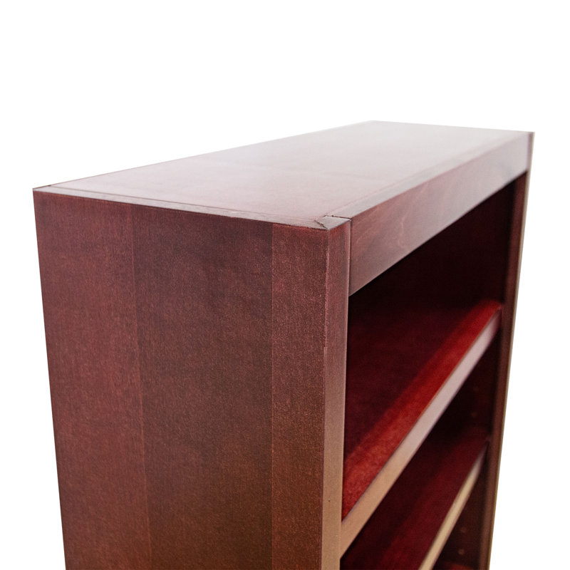 Bibliothèque en bois Port City, Cerisier, (4 tablettes) H 48 po x l 30,5 po x P 10,63 po