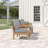 Modway Marina 3 Piece Outdoor Patio Teak Set-1159483716