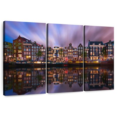 Crépuscule sur le canal Sirci Amsterdam