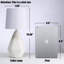 Petite lampe de bureau moderne en céramique