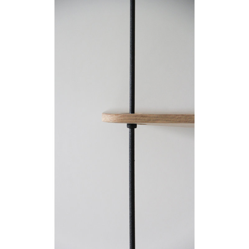 Stedge Shelf (60 Cm), White Oak, 47.2" H x 23.6" W x 8.7" D