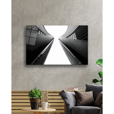 Élégante peinture décorative en verre trempé 18,1 po x 28,3 po | 100% verre trempé, épaisseur: 0,16 pouce | Superbe œuvre d'art pour la décoration intérieure, le salon et les espaces de bureau, durable et facile à nettoyer