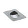 9" x 12.5" No-Calk Galvanized Steel Vent Pipe Roof Flashing with 2" Diameter