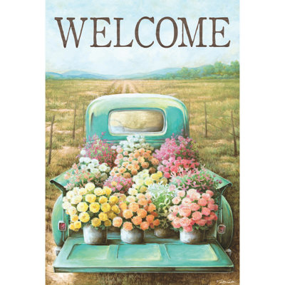 Double Sided 18 in. H x 13 in. W Polyester Garden flag