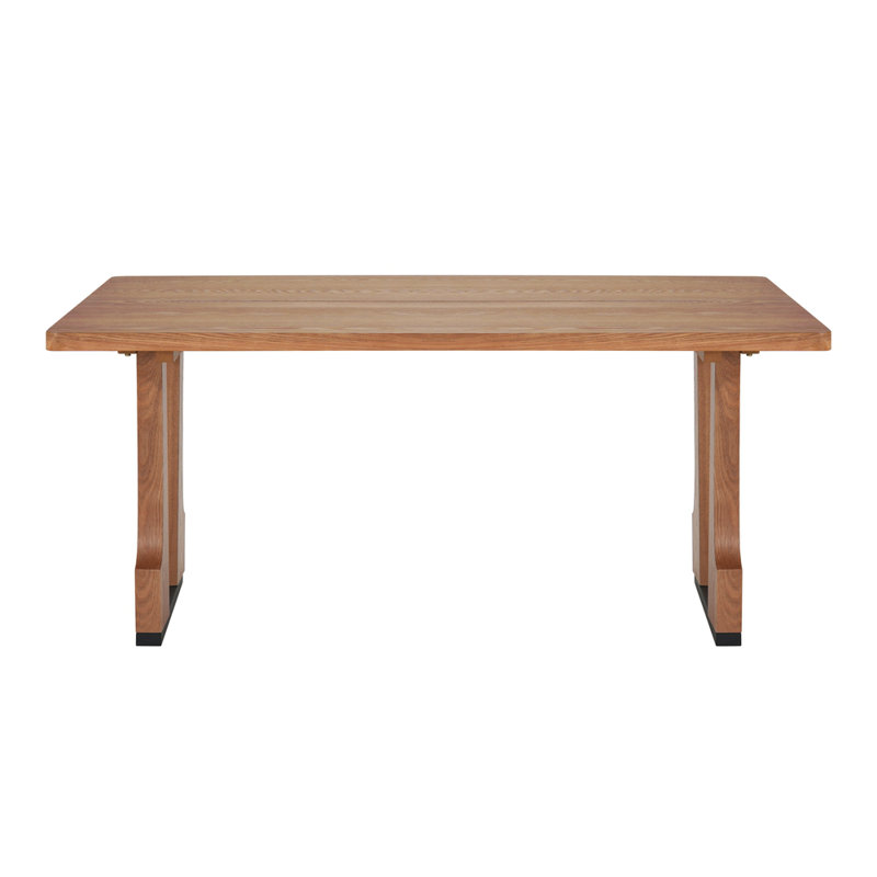 Table de salle à manger compacte avec panneau de fibres à densité moyenne robuste, parfaite pour les petits espaces et facile d'entretien