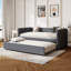 Lit de jour rembourré de style moderne avec lit gigogne pour chambre d'amis, petite chambre à coucher, salle d'étude,-2043301208