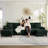 6 Seat U-Shaped Sectional Sofa With Double Chaises And Pillow,111" Wide Modern Soft  Corduroy Sectional Couches For Living Room,Loft, Apartment-1442788988