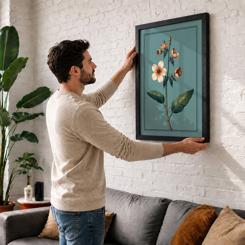 Flowering Study Botanical - Print, Unframed, A2 - 59.4 x 42.0 cm