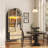 73 Inch Tall Arched Storage Cabinet With Doors Arched Pantry Led Lighted Display Cabinet Bookshelf