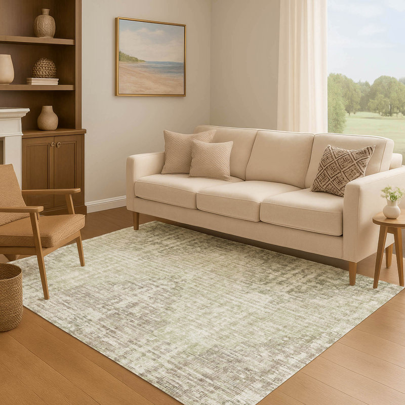 Premium Machine Washable Ansley Geometric Rug, Rectangle 10' x 14'