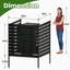 Écran d'intimité pour climatiseur pour clôture à air - boîtier de climatiseur à persiennes en métal à 3 panneaux, H 40 po x l 38 po