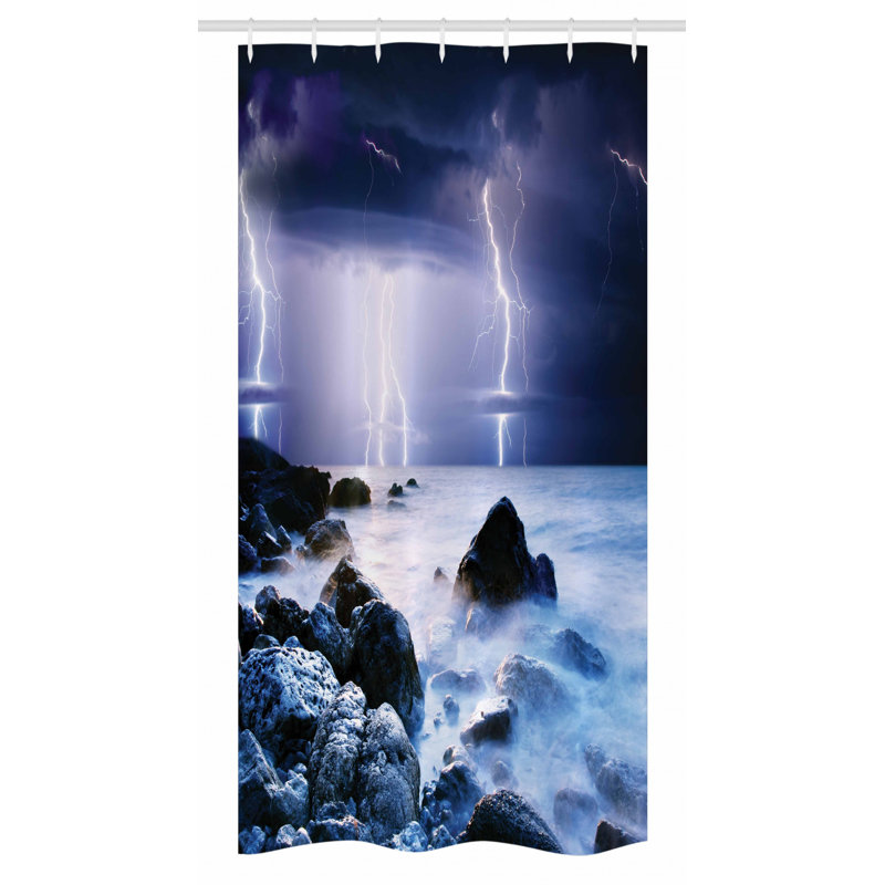 Shower Curtain with Hooks Included, 36" W x 72" L