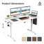 Bureau de travail électrique à hauteur réglable