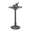 Bain pour oiseaux d'extérieur en aluminium et en fer avec base en fer, bronze