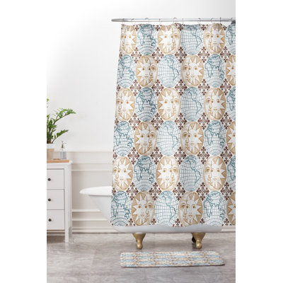 Tapis pour salle de bain soleil terre