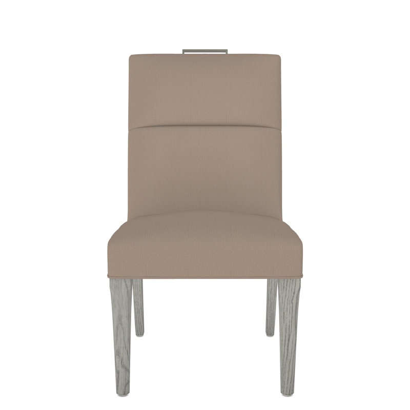 Brattle Road By Thom Filicia 20'' H Upholstered Side Chair, Dove Gray, Navada Mushroom
