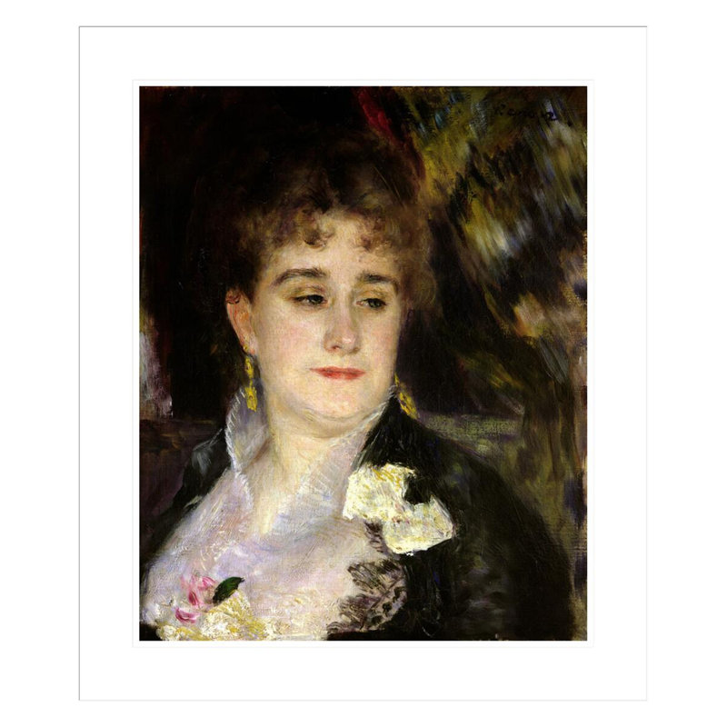«Madame Georges Charpentier (1848-1904)» par Pierre-Auguste Renoir, impression giclée encadrée, H 27,54 po x l 23,5 po