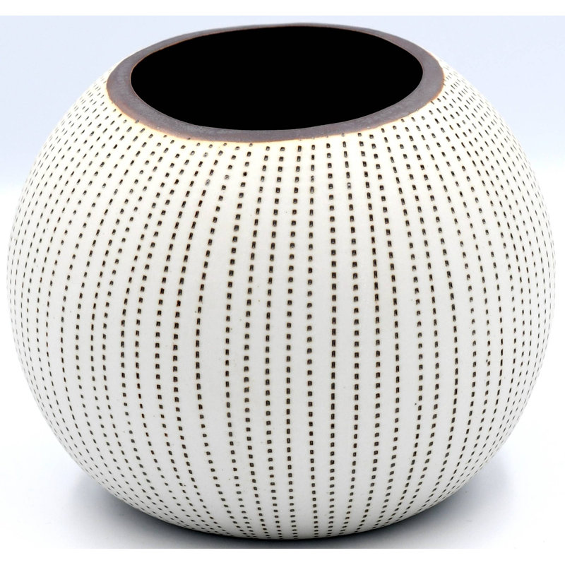 Alexzandar Jar, Brown, 4.1" H x 4.9" W x 4.9" D